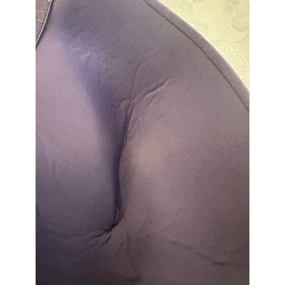 NATORI Size 38D Body Double With Lace Full Fit Bra Purple Underwire Cups 136001 - Picture 9 of 10